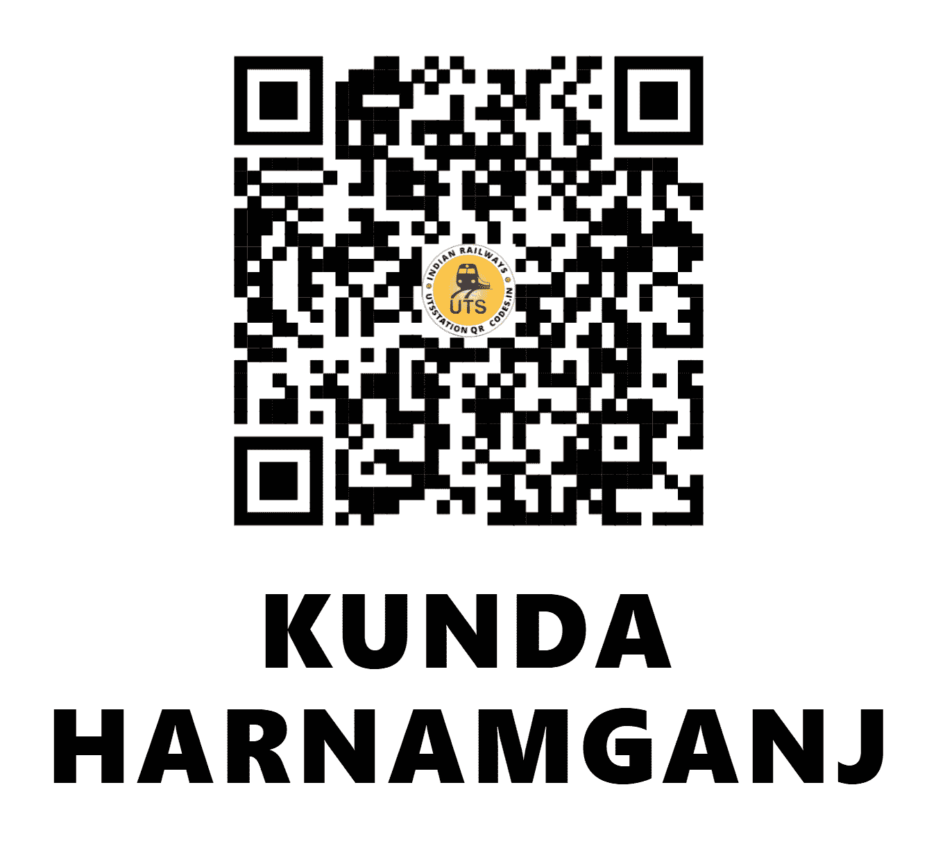 UTS QR Code for KUNDA HARNAMGANJ - KHNM - NR (UTTAR PRADESH)